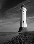 IR photo of New Brighton Light house
