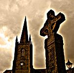 church and old cross