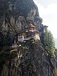 Tiger's Nest monastery, stuck on a cliff at a height of 10,250 feet. Don't look down!