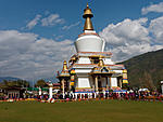 Thimphu's National Memorial Chorten, built in 1972 as a memorial to the third king.