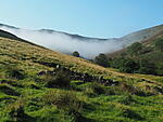 Blackden Edge above the lowl ying mist